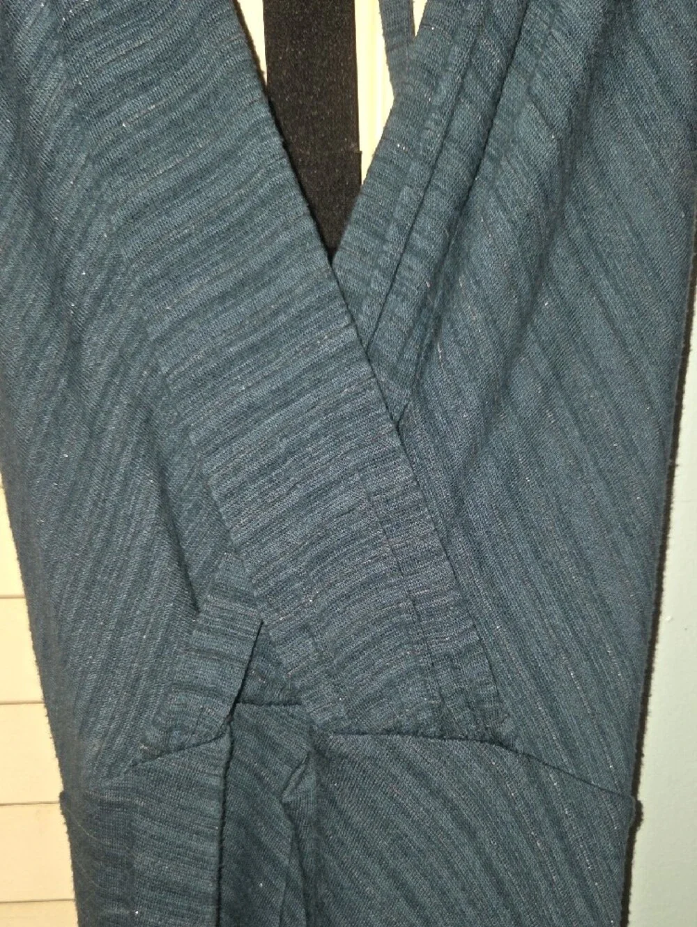 Free People Backless Maxi Dress in Navy Blue Stripe Pattern - Picture 14 of 14